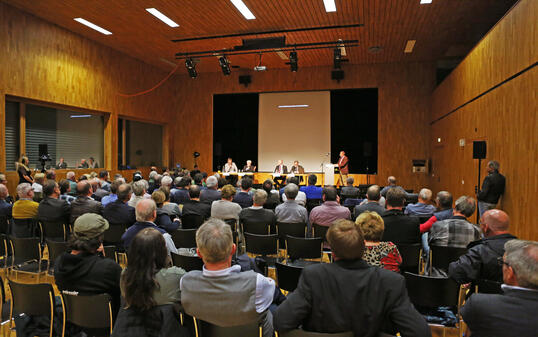 Podiumsdiskussion Hängebrücke Balzers