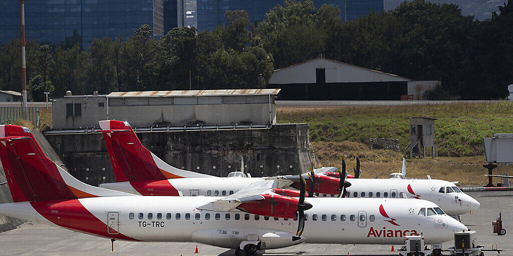 Parkierte Flugzeuge von Avianca auf dem Flughafen von Guatemala-Stadt. (Archivbild)