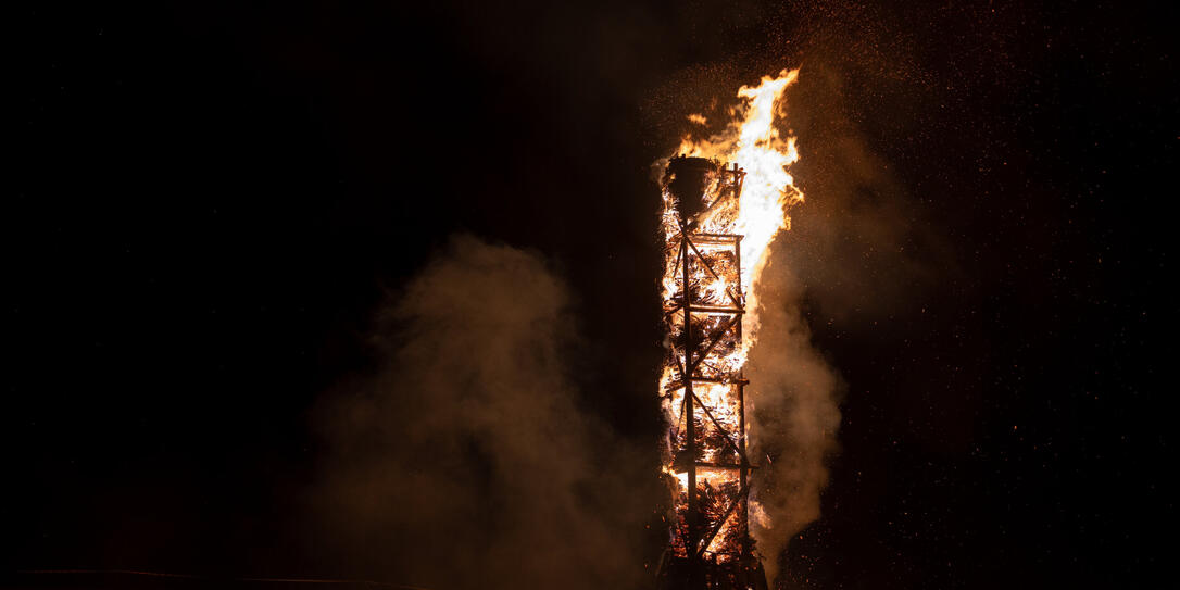 Letztes Jahr mussten die Funken aufgrund des Föhns verschoben werden.