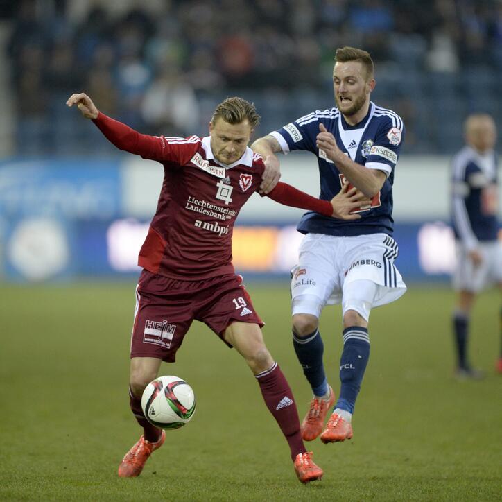 FUSSBALL, SUPER LEAGUE, NLA, LNA, NATIONALLIGA A, MEISTERSCHAFT, SAISON 2014/15, RUECKRUNDE, FC VADUZ, FC LUZERN, FCL,