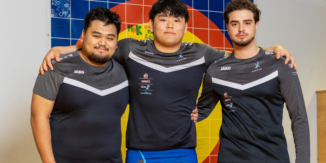 Ngawang Bishing, Jorden Bishing und Orhan Deniz &Uuml;nsal (v.l.) sind Liechtensteiner und k&ouml;nnen nun auch an Meisterschaften teilnehmen.