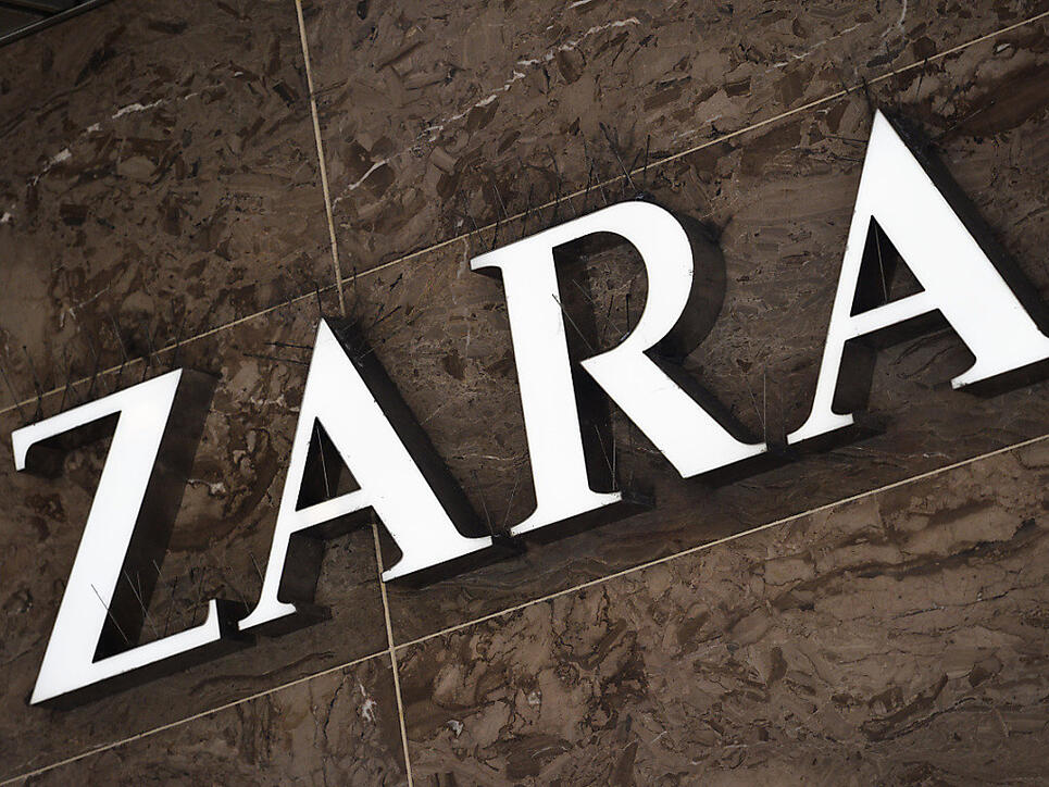 Inditex, der Mutterkonzern des Modelabels Zara, hat zugelegt: Logo aufgenommen in Z&uuml;rich (Archivbild).