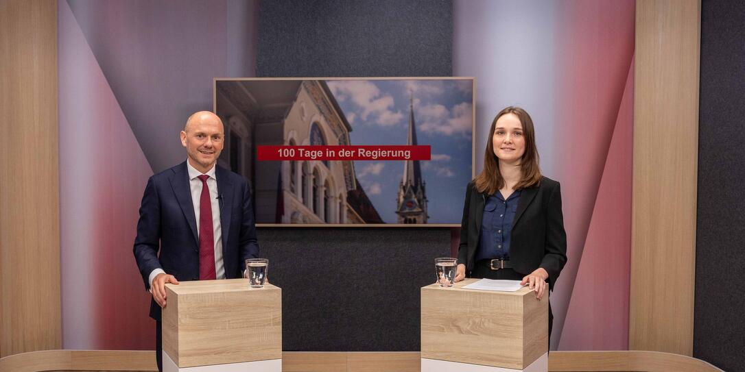 Videointerview 100 Tage in der Regierung mit Hubert Büchel
