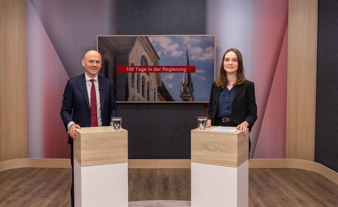Videointerview 100 Tage in der Regierung mit Hubert Büchel