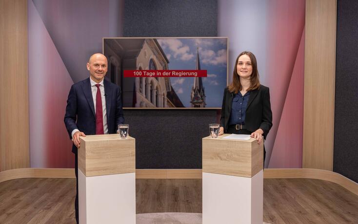 Videointerview 100 Tage in der Regierung mit Hubert Büchel