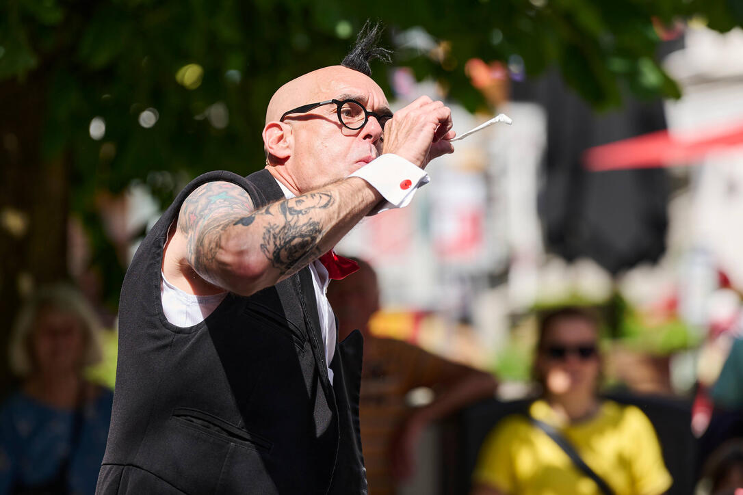Buskers Strassenkunstfestival in Vaduz
