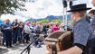 Feierlichkeiten zum Jubiläum bei der alten Rheinbrücke Vaduz–Sevelen