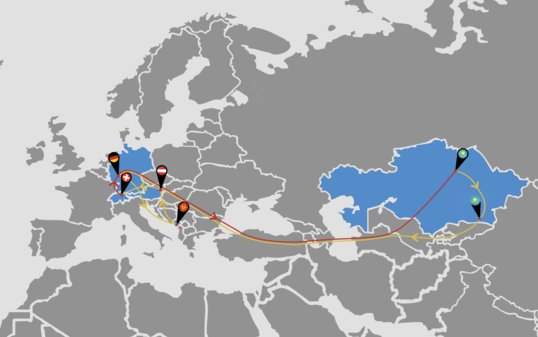 Für die beiden Länderspiele in Kasachstan und Montenegro müssen mehrere Tausend Flugkilometer zurückgelegt werden.