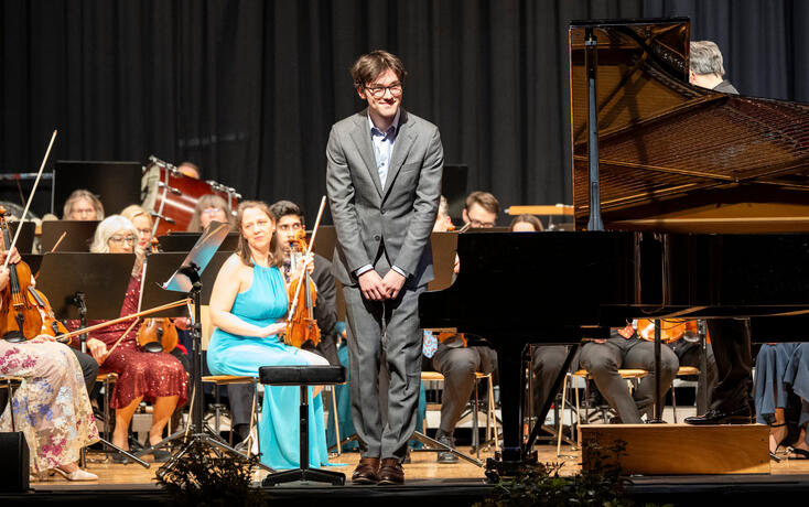 Das Silvesterkonzert des OLW im Gemeindesaal in Triesen.