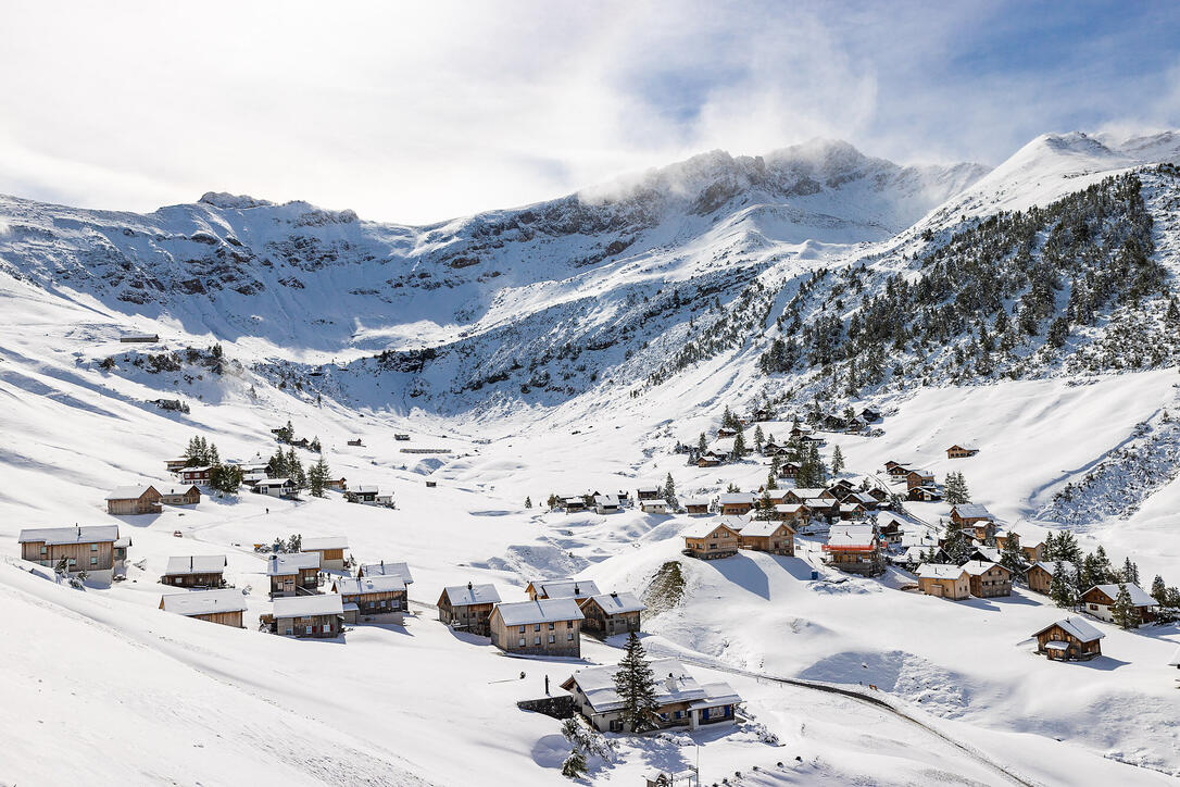 Erster Schnee in Liechtenstein