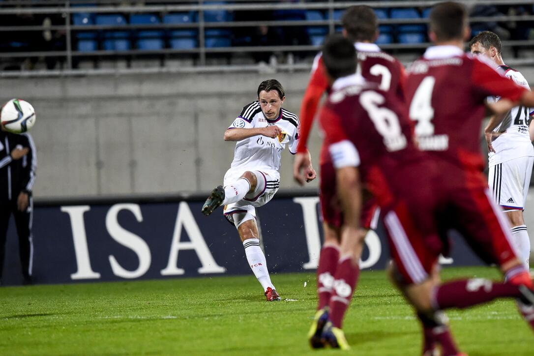 FUSSBALL, SUPER LEAGUE, NATIONALLIGA A, NLA, LNA, MEISTERSCHAFT, SAISON 2014/15, FC VADUZ, FCV, FC BASEL, FCB,