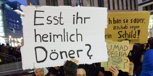 Anti-Pegida-Kundgebung in Frankfurt am Main