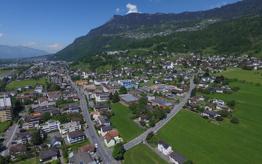 20170522 Liechtenstein Gemeinden von Oben