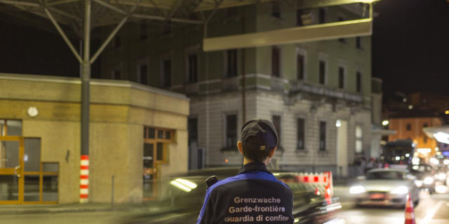 Der Grenzübergang in Chiasso