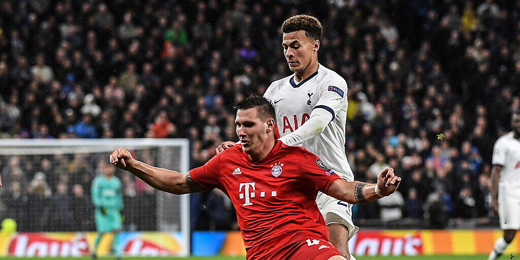 Bayern Münchens Abwehrchef Niklas Süle, hier im Champions-League-Spiel gegen Tottenham Hotspur, fällt mit einem Kreuzbandriss mehrere Monate aus