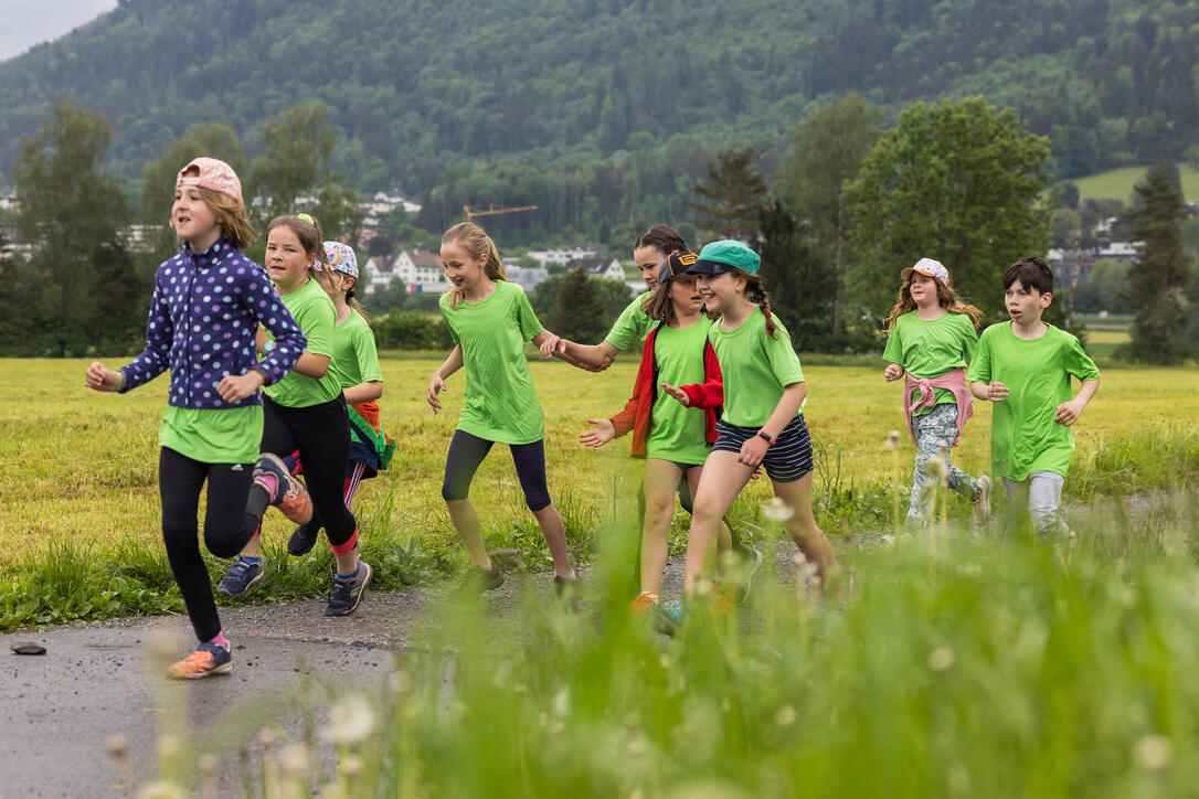 Sponsorenlauf der Primarschule Mauren