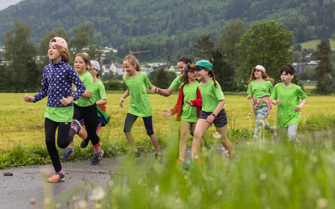 Sponsorenlauf der Primarschule Mauren