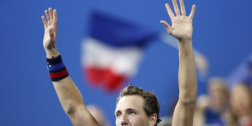 Lucas Pouille brachte Frankreich in Lille mit 2:0 in Führung