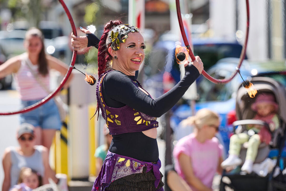 Buskers Strassenkunstfestival in Vaduz