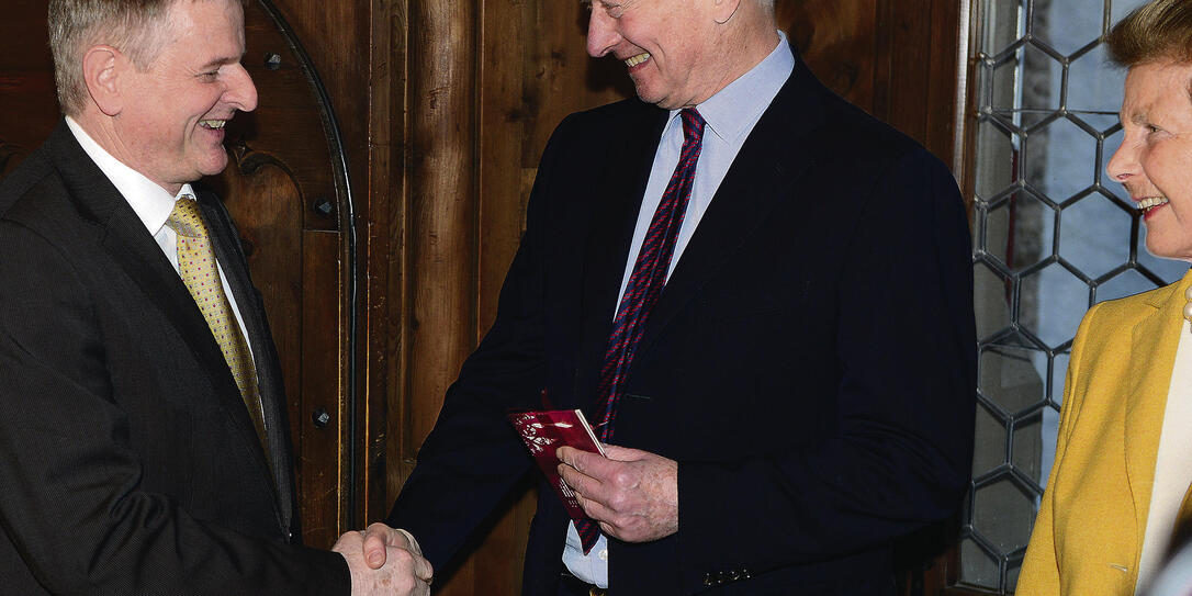Fürst Hans-Adam II Geburtstag Schloss Vaduz, 14.02.2016 Fürst Hans-Adam II Geburtstag Schloss Vaduz, 14.02.2016