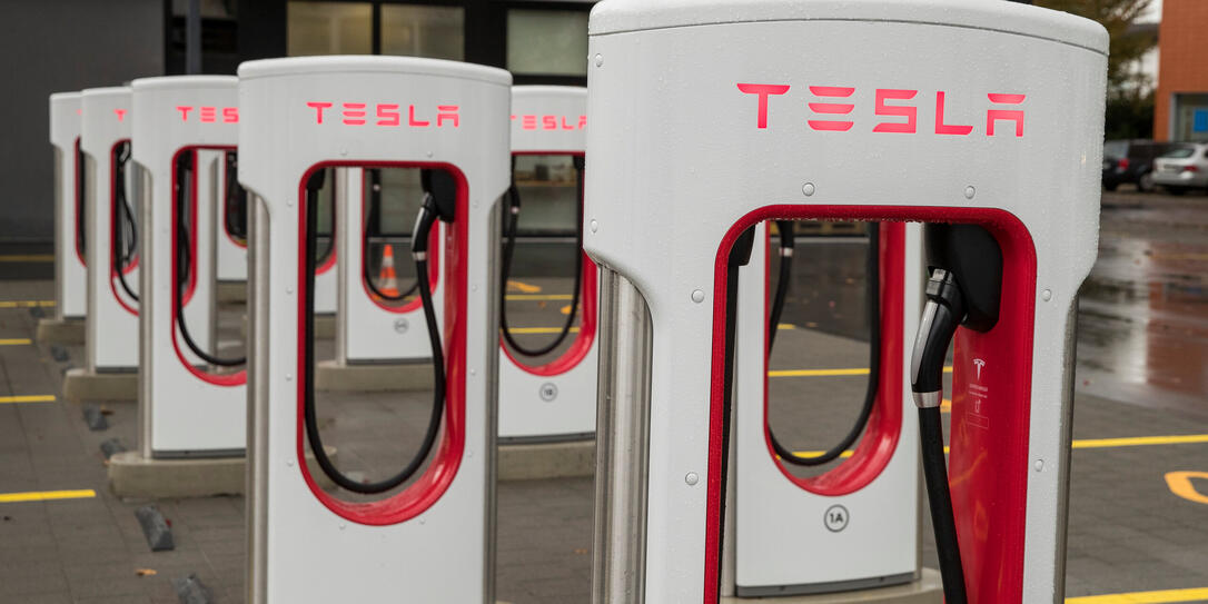 Ladestation für Tesla Fahrzeuge in Schaan