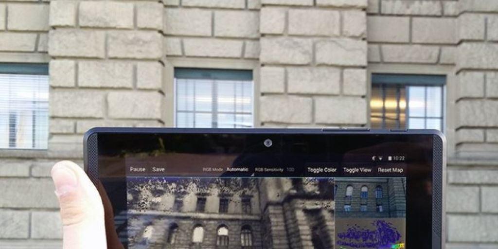 Mittels eines speziell ausgerüsteten Tablets und einer neu entwickelten Software lassen sich Bauwerke wie das ETH-Hauptgebäude in wenigen Minuten als 3D-Modell abbilden.