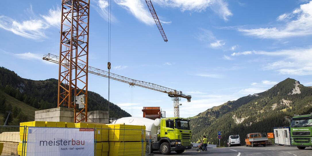 Baustelle Parkhaus Malbun