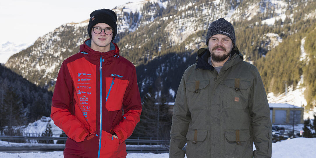 Raphael und Simon in Malbun Raphael und Simon in Malbun