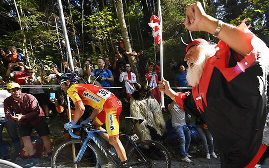 War auch in der "Hölle" nicht abzuhängen: Weltmeister Alejandro Valverde