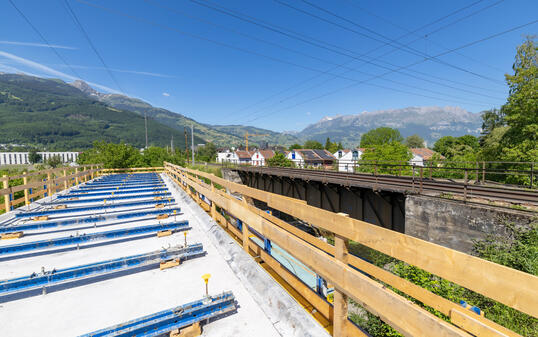 &Ouml;BB Bahnstrecke in Buchs