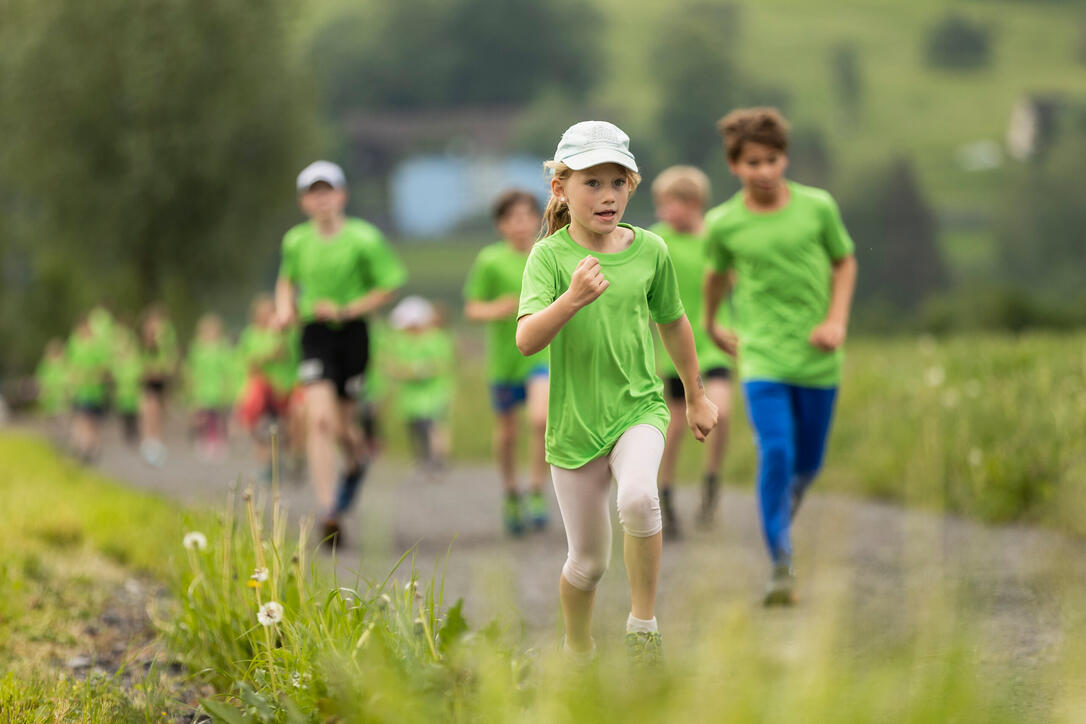 Sponsorenlauf der Primarschule Mauren