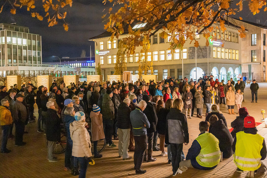 Corona Demo der Jungen Liste in Vaduz
