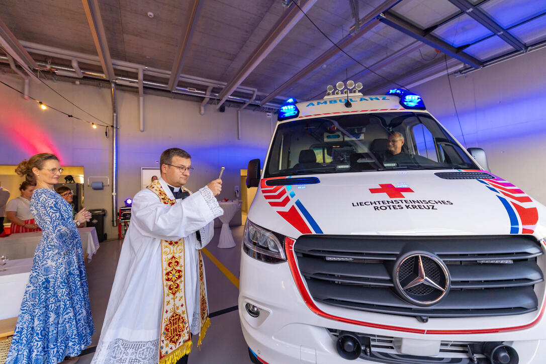 Einweihung neuer Rettungswagen in Vaduz (14.08.2025)