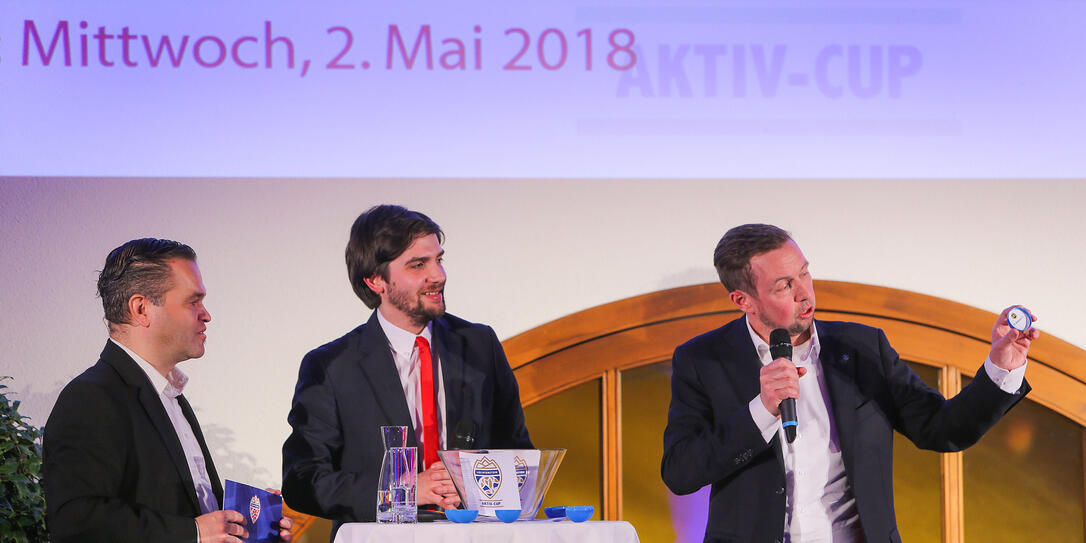 Philipp Patsch bei der Auslosung Philipp Patsch bei der Auslosung