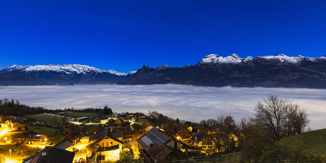 Nebelmeer in Triesenberg