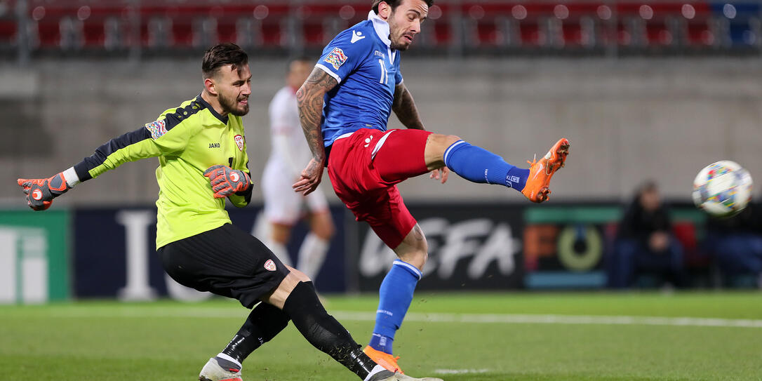 Fussball UEFA Nations-League Liechtenstein-Mazedonien