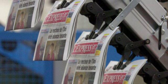 Die Zeitung "L'Express" verlässt das Druckzentrum SNP (Archivbild)