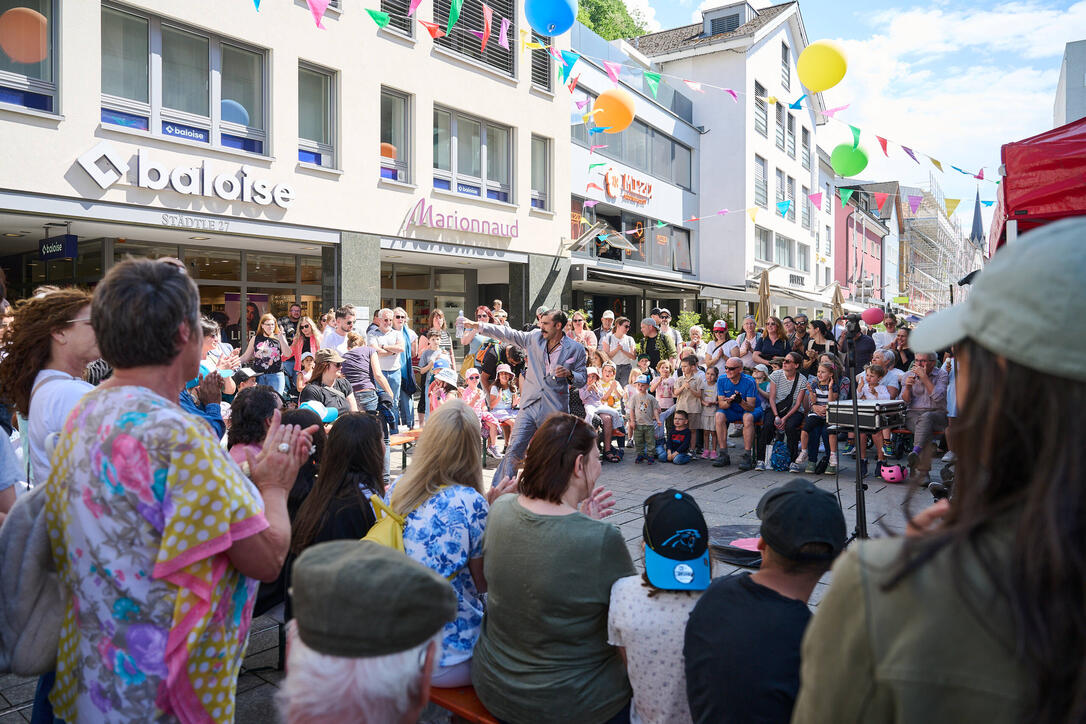 Buskers Strassenkunstfestival in Vaduz