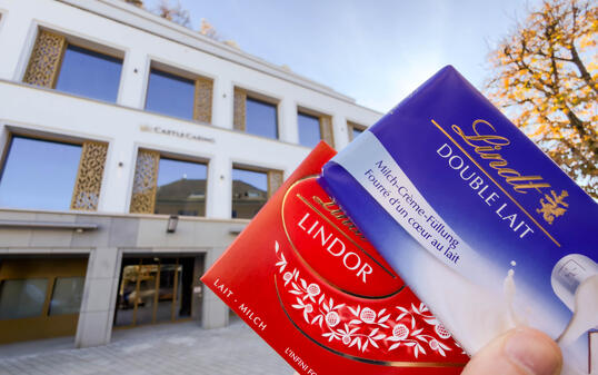 Im Erdgeschoss des ehemaligen Castle Casinos wird die neue Lindt-Filiale eröffnen.
