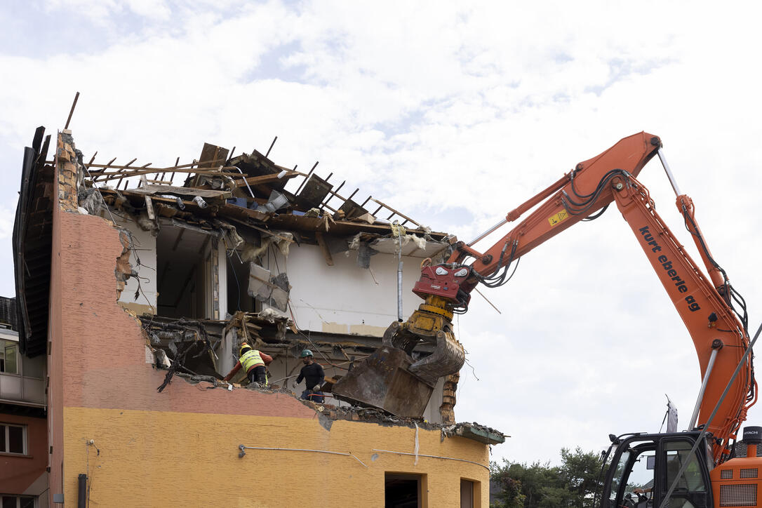 Abbruch Linde in Schaan