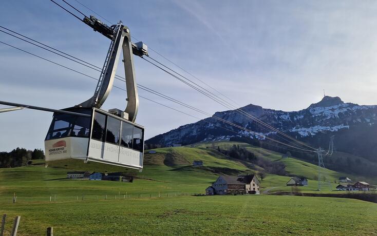 Revisionsarbeiten bei der Hoher Kasten Drehrestaurant und Seilbahn AG