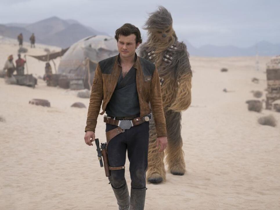 "Solo: A Star Wars Story" schwächelte auch an seinem zweiten Wochenende in Nordamerika. Zwar führt der Film die Kinocharts deutlich an, er bleibt aber um die Hälfte hinter den Einspielergebnissen seines Vorgänger "Rogue One" im vergleichbaren Zeitraum. (Archivbild)