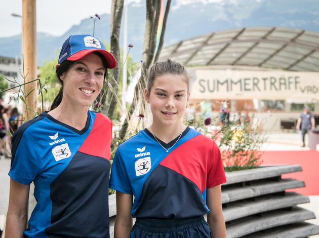 Selma Langthaler mit Tochter Carlotta: «Das Coolste ist die Stimmung und unsere Vorführung.» Selma Langthaler mit Tochter Carlotta: «Das Coolste ist die Stimmung und unsere Vorführung.»