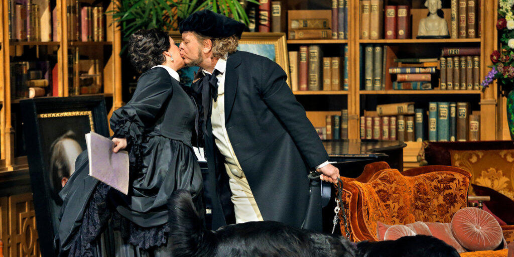 Hochpolitische "Meistersinger von Nürnberg": Wagners Alter Ego Hans Sachs (Michael Volle) und Eva (Emily Magee).