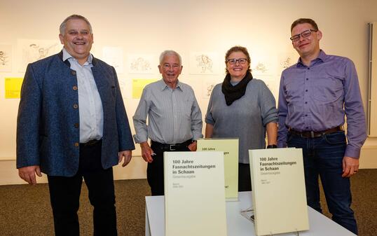 Liechtenstein Schaan Vernissage Karikaturen Wingertesel Erich Bieri