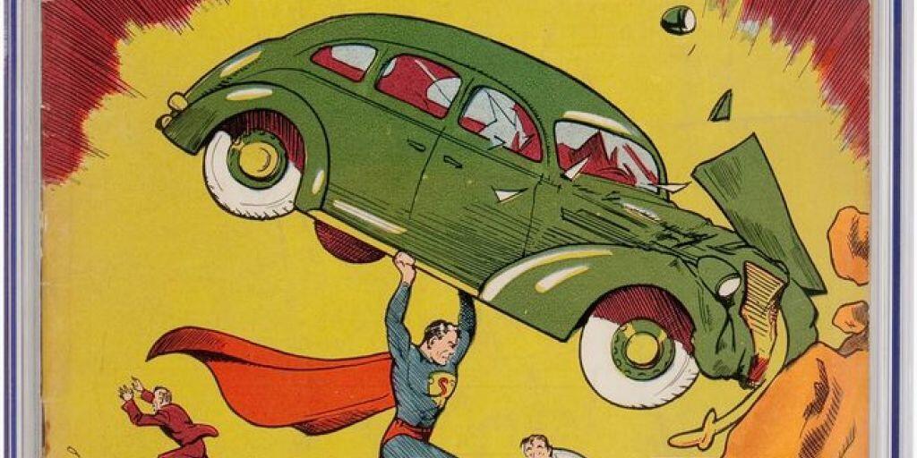 Supermans erster Auftritt im Juni 1938 im Heft Action Comics #1 (Archivbild)