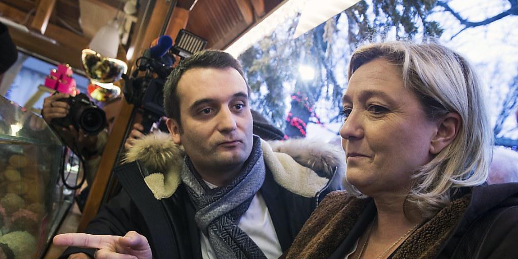 Blicken nicht mehr in die gleiche Richtung: Front-National-Chefin Marine Le Pen und ihr Stellvertreter Florian Philippot
