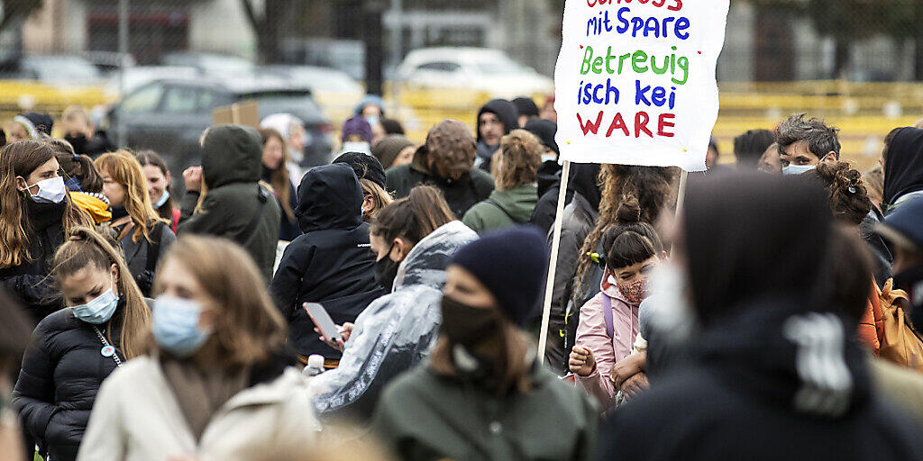Demonstration in Zürich vor der eidgenössischen Abstimmung am Sonntag.