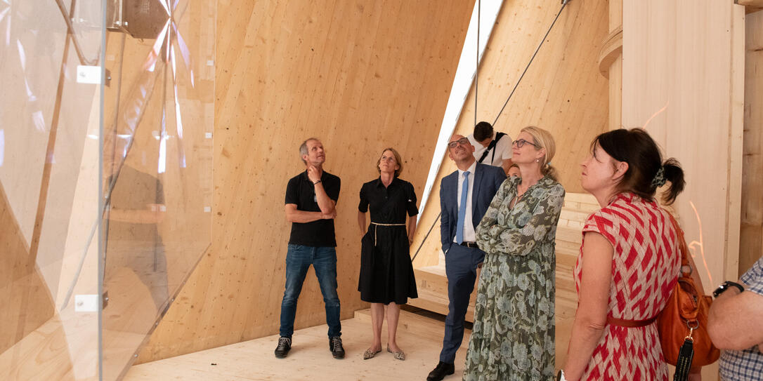 Einladung Begehung Ausstellung "Ich, die Zukunft", Lindaplatz Schaan