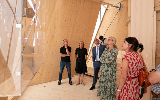 Einladung Begehung Ausstellung "Ich, die Zukunft", Lindaplatz Schaan